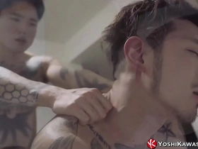 Yoshi Kawasaki dominates Yusaku Kaga in a steamy anal encounter