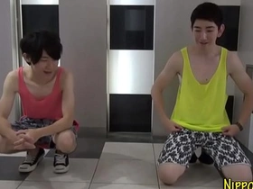 Asian twink gets skinny and sucks hard