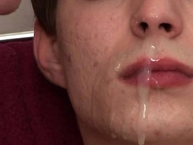 Latino twinks engage in bareback anal and receive facial cumshots