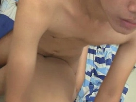 Asian twink gets medical blowjob and bareback anal