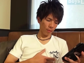 Sensual Japanese gay solo session with deep regret