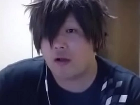 Japanese solo boy explores his fetish for pigs