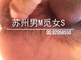 Chinese male seeks female for sex while using anal toy