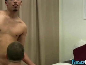 Asian teen twink experiences intense pleasure in threesome encounter