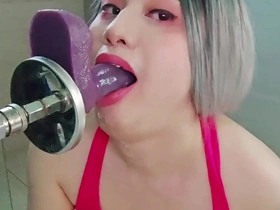 Young Asian twink gets ready for intense deepthroat action